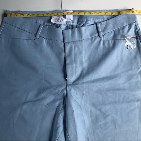 Core Life Pants Light Blue Size 14W Cropped Cotton Slash Pockets‎ New - Picture 9 of 11